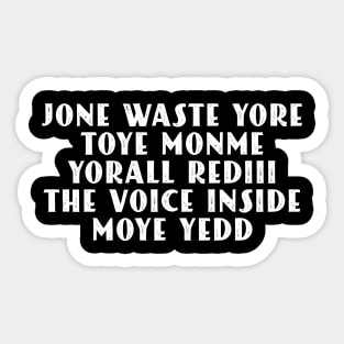 JONE WASTE YORE Funny I Miss You Jone Waste Yore Toye Monme Sticker